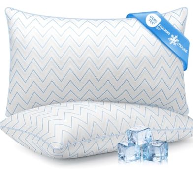 DIORIS Queen Size Pillows Set of 2 – Cooling Bed Pillows for Sleeping