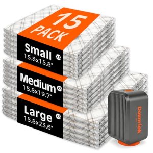 15pcs Vacuum Seal Bags for Clothing Travel