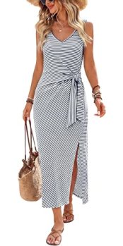 OFEEFAN Formal Dresses for Women Flowy Summer Maxi Dresses for Women Vacation Be