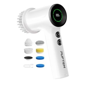 PUFTEM Electric Spin Scrubber for Bathroom Cleaning