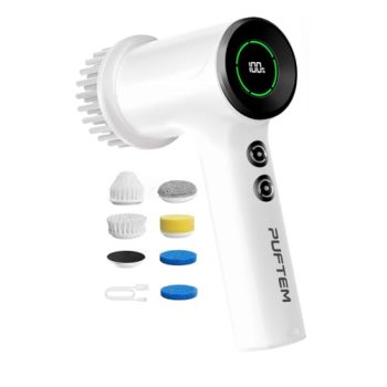 PUFTEM Electric Spin Scrubber for Bathroom Cleaning