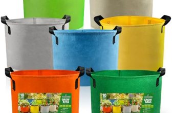 7 Pack Colorful 10 Gallon Grow Bags