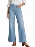 Cicy Bell Womens Wide Leg High Waisted Jeans Stretchy Trendy Vintage Baggy Denim