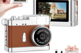 Trunsif Mini Keychain Camera–2MP HD Mini Digital Camera with 16GB Card&Cool Keyc