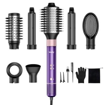 Vincofy 7 in 1 Blow Dryer Brush Set – Hot Air Styler for Fast Drying