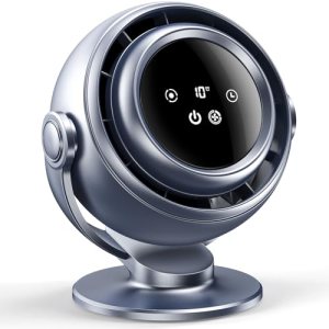 AGEYOU Desk Fan for Office, 90°Oscillating Fan with 6000mAh Rechargeable
