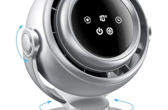 AGEYOU Desk Fan for Office, 90°Oscillating Fan with 6000mAh Rechargeable