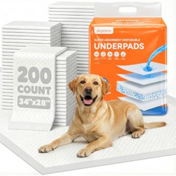 doporro 200 Pack Bulk Dog Pee Pads Extra Large 28×34