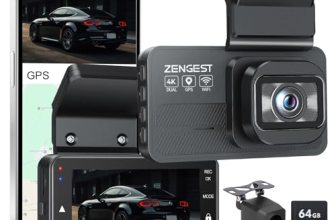 Dash Cam Front and Rear, 4K+1080P FHD Dual Camera with ADAS