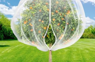7.8 x 7.8 ft Large Fruit Tree Netting Cover with Zipper and Drawstring