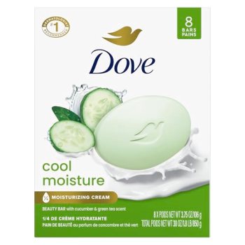 Dove Cool Moisture Beauty Bar Soap 8 Count