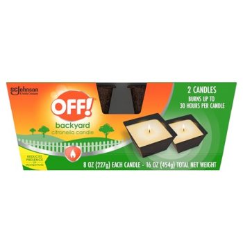 OFF! Backyard Citronella Scented Candle
