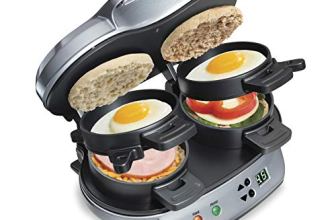 Hamilton Beach Dual Breakfast Sandwich Maker with Timer