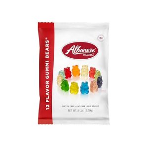 Albanese World’s Best 12 Flavor Gummi Bears | 5lbs of Candy | 12 Unique Flavors