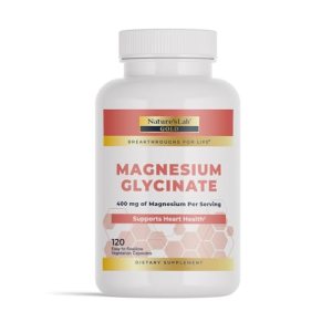Nature’s Lab Gold Magnesium Glycinate 400mg – Supports Cardiovascular Health
