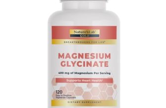 Nature’s Lab Gold Magnesium Glycinate 400mg – Supports Cardiovascular Health