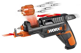 Worx 4V Electric Screwdriver, Rechargeable Cordless Power Screwdriver Set with 6