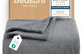 Bedsure GentleSoft Fleece Throw Blanket for Couch Grey