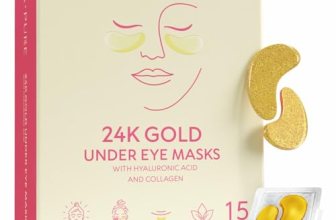 LA PURE 24k Gold Under Eye Patches for Puffy Eyes and Dark Circles