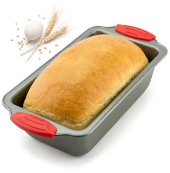 Boxiki Kitchen Non Stick Steel Banana Bread Pan for Baking
