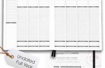 Panda Planner Weekly 2026, Undated Weekly Planner for Office