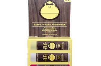 Sun Bum SPF 30 Sunscreen Lip Balm 3 Flavor Variety Pack – Coconut