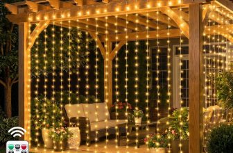Brightown LED Curtain Lights, 9.8 ft x 9.8 ft