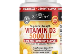 Vitamin D3 5000 IU (125 mcg) Natural Immune Support Supplement