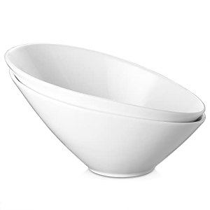 DOWAN 23 OZ Slanted Salad Bowls of 2 Packs