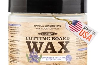 CLARK’S Cutting Board Wax – 2-in-1 Wood Butter & Food Grade Mineral Oil with Bee