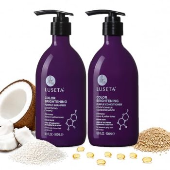 Luseta Purple Shampoo and Conditioner Set for Blonde