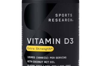 Sports Research Vitamin D3 5000 IU with Coconut MCT Oil