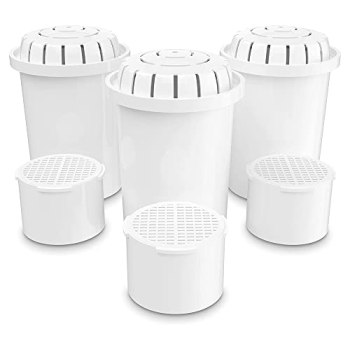 Invigorated Water – 3-Pack Alkaline Water Filter PH001 with 3-Pack PH002 UF Memb