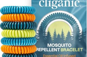 Cliganic 20 Pack Mosquito Repellent Bracelets for Adults & Kids