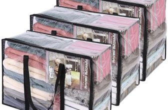 Vieshful 3 Pack Clear Clothes Storage Bag