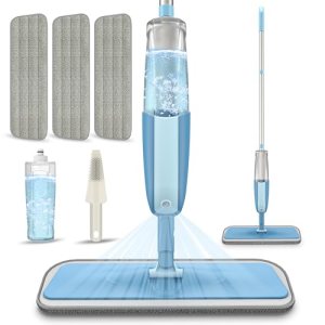 Spray Wet Mops for Hardwood Floor Cleaning: MEXERRIS Floor Mop with 3 Washable P