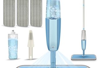 Spray Wet Mops for Hardwood Floor Cleaning: MEXERRIS Floor Mop with 3 Washable P