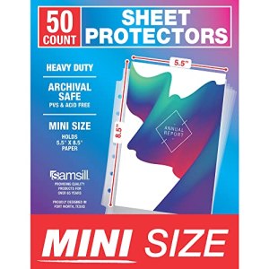 Samsill Mini Sheet Protectors 50 Pack