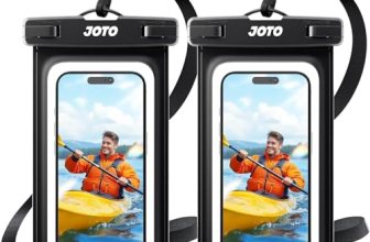 JOTO 2 Pack Waterproof Phone Pouch Case Up to 7″