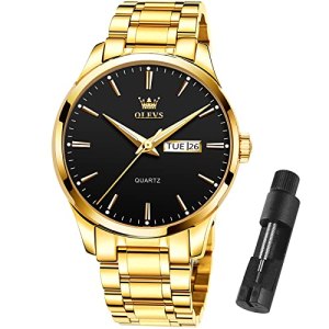 OLEVS Watch Men Gold Watches for Men