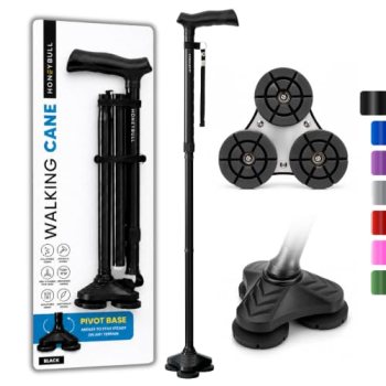 HONEYBULL Walking Cane for Men & Women Foldable
