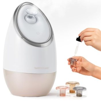 Vanity Planet Aira Ionic Facial Steamer (Beige) – Pore Cleaner that Detoxifies