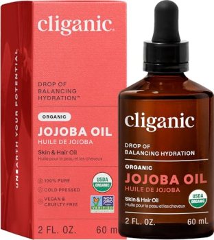 Cliganic Organic Jojoba Oil, 100% Pure (2oz)