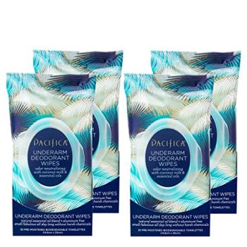 Pacifica Beauty Coconut Milk & Essential Oils Underarm Deodorant Wipes