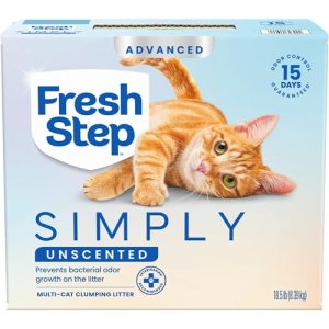 Fresh Step Advanced Simply Unscented Multi Cat Clumping Cat Litter