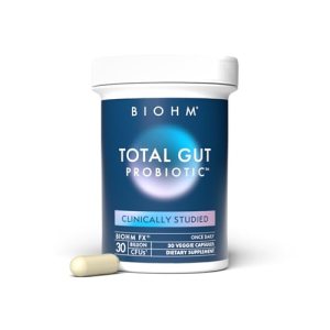BIOHM Total Probiotic, 30 Billion CFU Daily Probiotics for Women & Men (30 Count