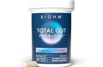 BIOHM Total Probiotic, 30 Billion CFU Daily Probiotics for Women & Men (30 Count