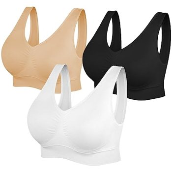 SIMIYA Womens Sports Bras, Yoga Comfort Seamless Stretchy Sports Bra for Women 3