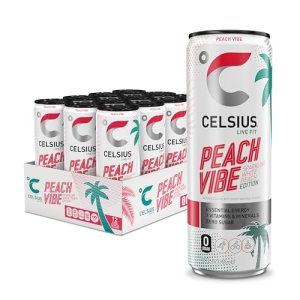 CELSIUS PEACH VIBE Sparkling White Peach