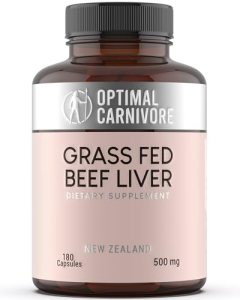 Optimal Carnivore Grass Fed Beef Liver Capsules